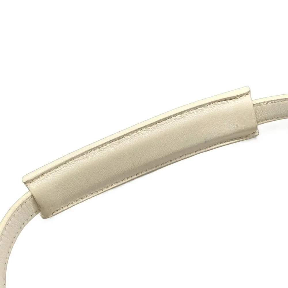 Hermès Berlingot PM Shoulder Bag Cream Beige Toile H Leather
